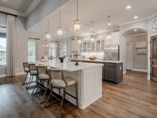 Transitional kitchen remodel with double islands in Burleson, TX